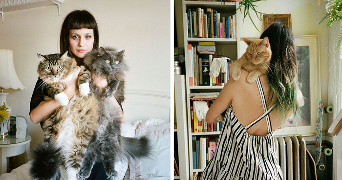 Girls And Their Cats: My Photos Of New York Women With Their Furry Companions