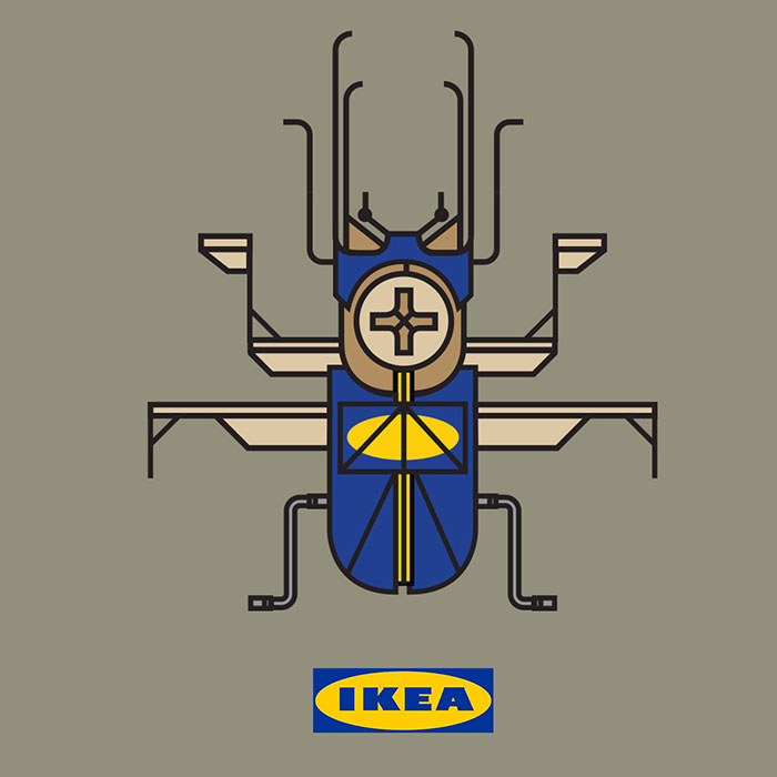 What Famous Brands Would Look Like If They Were Insects