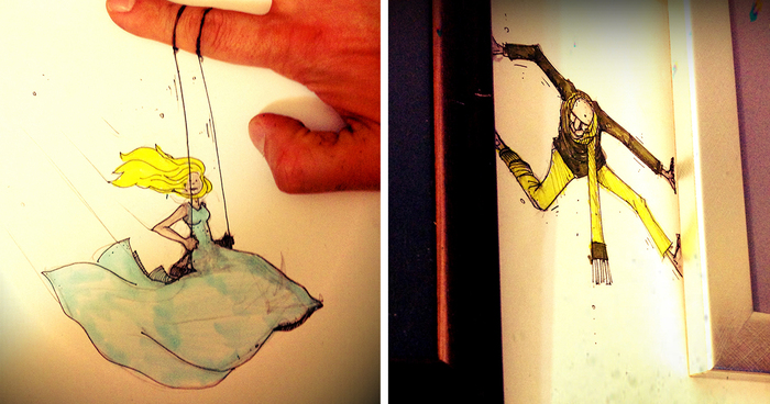 7+ Drawings That Clash With The Real World