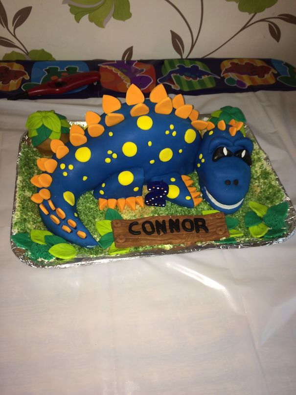 Dinosaur Birthday Cake