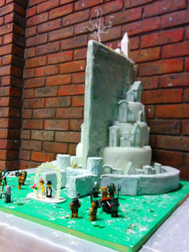 Lord Of The Rings Lego Wedding Cake
