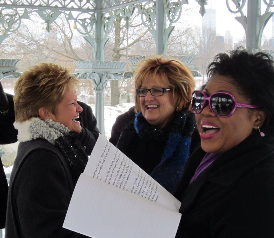 Lea And Barb. Nyc. Ladies Pavilion. January.