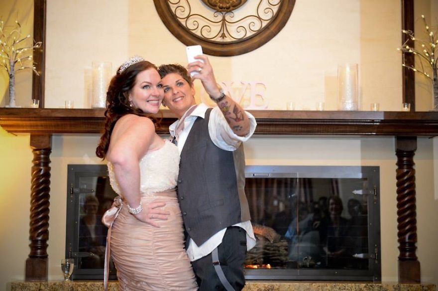 Amy Tee & Candice Wedding Selfie