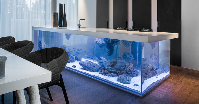 This Kitchen Island Is Also A Giant Aquarium