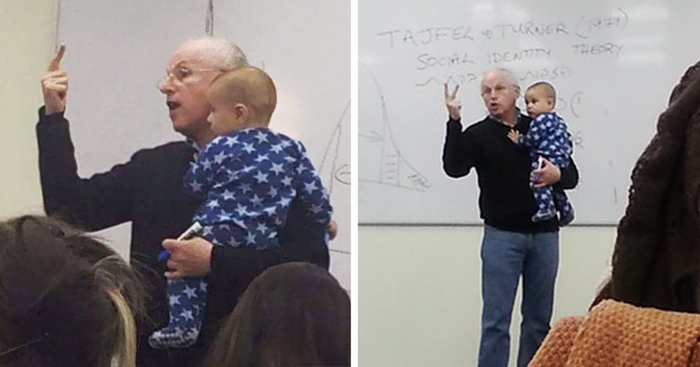 When A Student’s Baby Started Crying In Class, This Professor Had The Best Response Ever