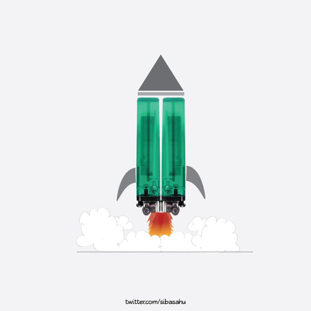 I Use Everyday Objects To Complete My Illustrations