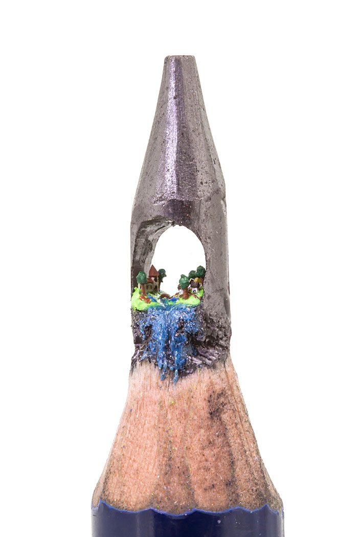 I Carve Little Sculptures Into The Tips Of Pencils
