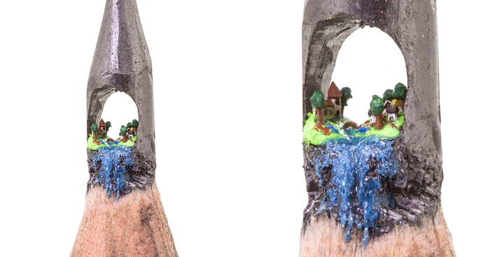 I Carve Little Sculptures Into The Tips Of Pencils