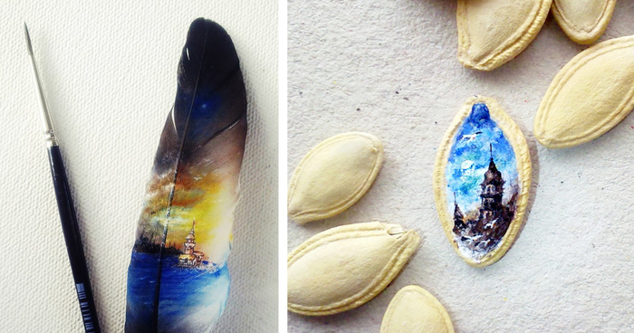 Micro Paintings By Mesut Kul