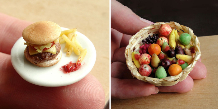 Incredibly Realistic Miniature Food Sculptures Made From Clay