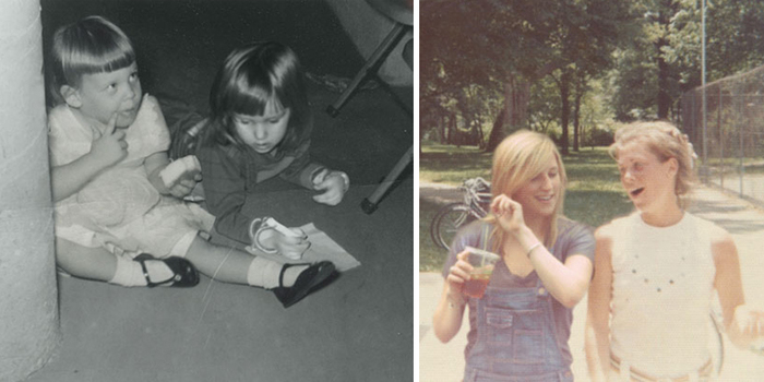 Daughter Puts Herself Into Her Mother’s Childhood Photos