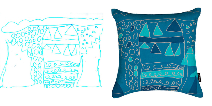 Designer Mum Turns Her 4-Year-Old Daughter’s Drawings Into Surface Patterns