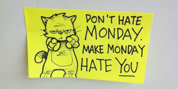 Artist Leaves Cute Motivational Sticky Notes On The Train