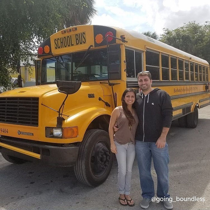 Couple Spends A Year And A Half Converting An Old '90s School Bus Into A Cozy Home, And It's Worth All The Work Couple Spends A Year And A Half Converting An Old '90s School Bus Into A Cozy Home, And It's Worth All The Work