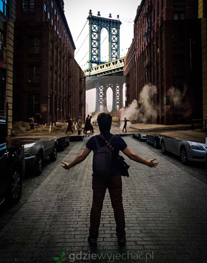 They live in new york. Однажды в Нью-Йорке. Однажды в Америке Бруклинский мост Кадр.