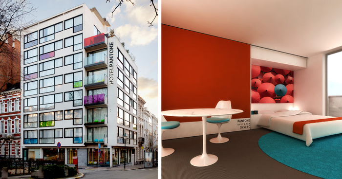 There’s A Hotel In Brussels That Lets You Sleep In Your Favorite Pantone Colors