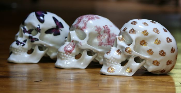 Skull Porcelain By French Artist Noon