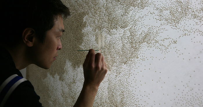 Artist Burns Holes In Paper With Incense Sticks To Create Amazing Art