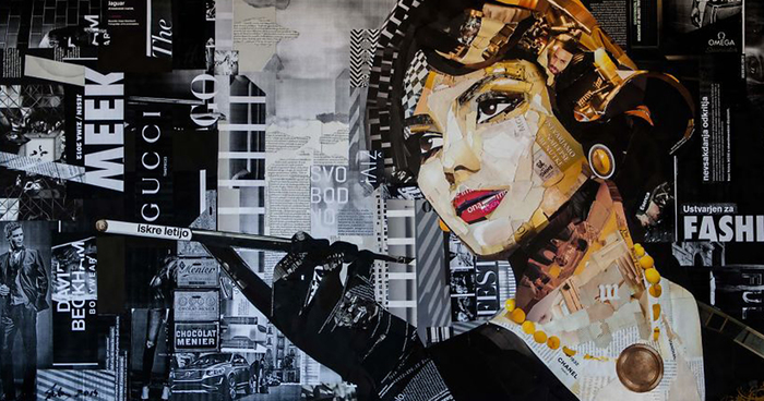 I Make Portraits From Pieces Of Magazines