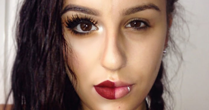 Women Post Selfies With Half-Made-Up Faces To Fight Makeup Shaming