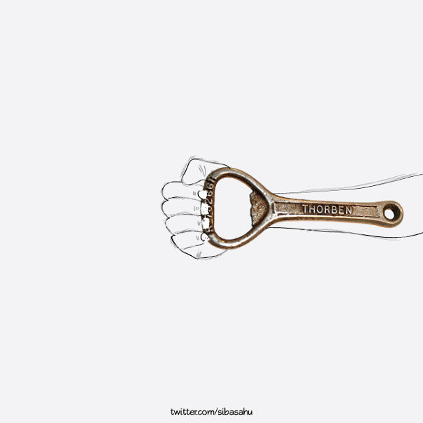 I Use Everyday Objects To Complete My Illustrations