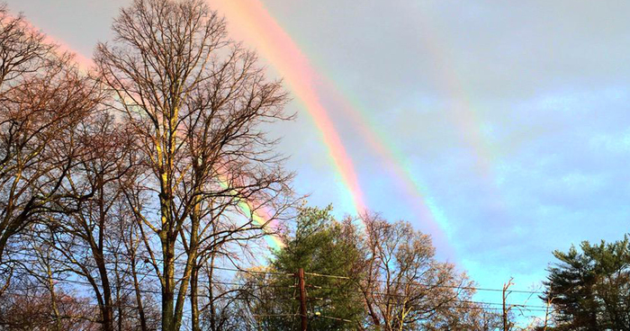 Extremely Rare Quadruple Rainbow Captured Over New York