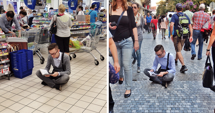 I Show People They Can Read Books Anywhere And Anytime