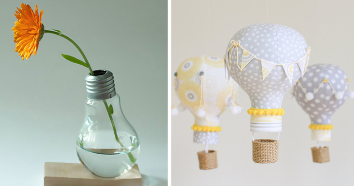 22 Awesome DIY Ideas For Recycling Old Light Bulbs