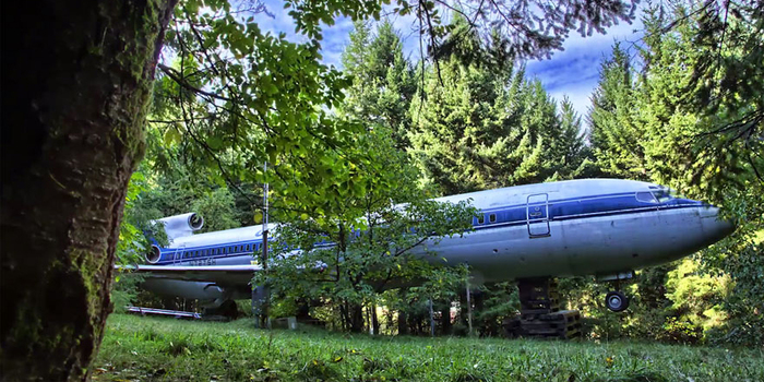 Man Lives In A Boeing 727 In The Middle Of The Woods