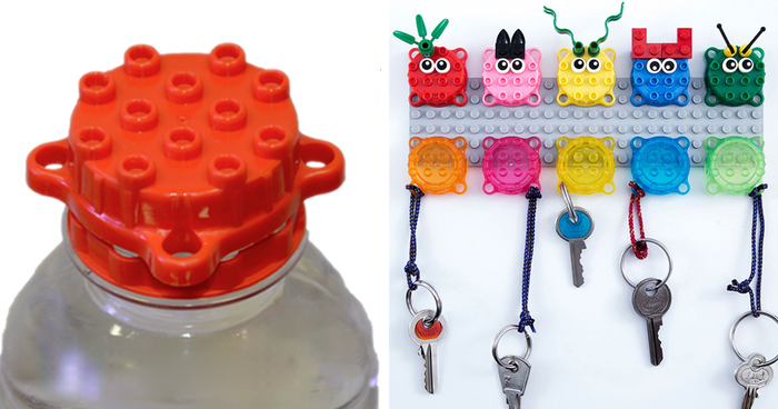 These Fun Reusable Bottle Caps Can Be Used Just Like LEGO Bricks