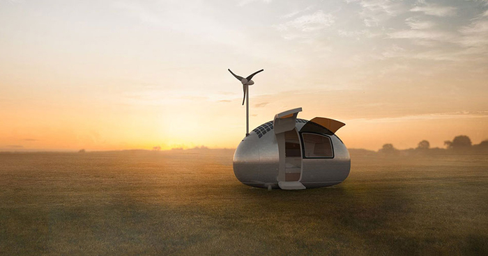 Tiny Wind & Solar Powered Home Lets You Live Off The Grid Anywhere In The World