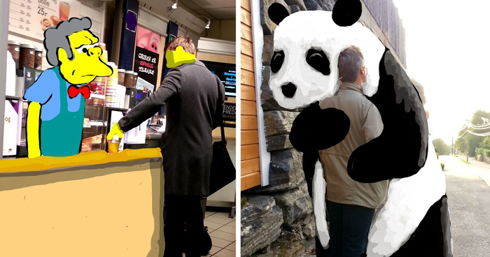 I Photograph Strangers On The Streets And Doodle Over Them