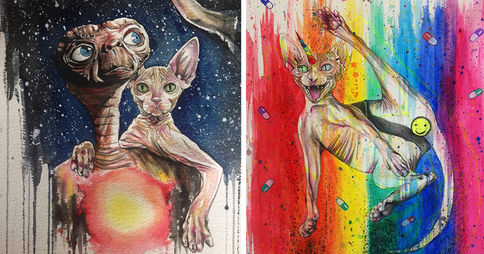 I Draw Sphynx Portraits For Everyone Who Ask