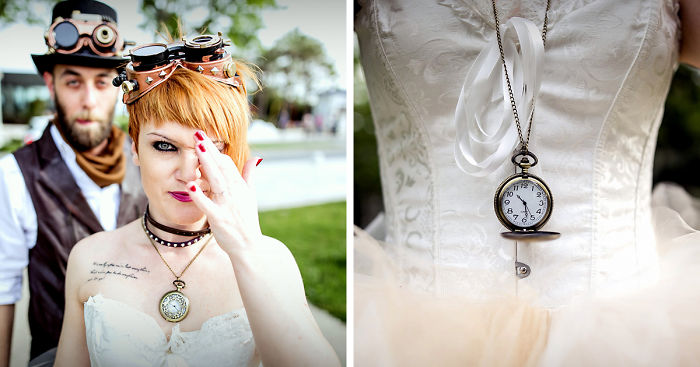 Steampunk Wedding Inspired By Alice In Wonderland
