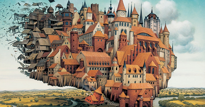 Polish Artist Creates Surreal Paintings Of Dream-Like Worlds