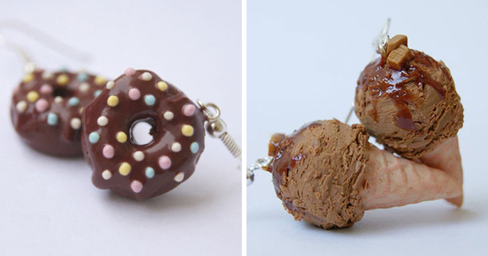 Tiny Cute Food Jewelry I Made From Polymer Clay