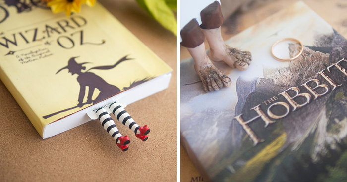 Cute Bookmarks That Make Tiny Legs Stick Out Of Your Book