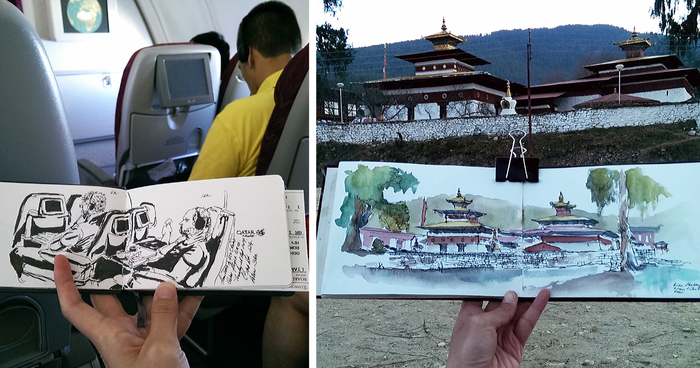 I Sketch On Every Single Bus, Train And Airplane I Board