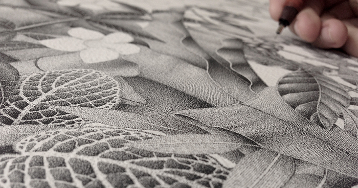 Into The Wild: This Piece Made Of Thousands Of Dots Took Me 380 Hours