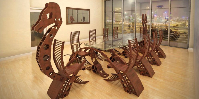 This Viking Conference Table Will Turn Your Meeting Into A Viking Raiding Party