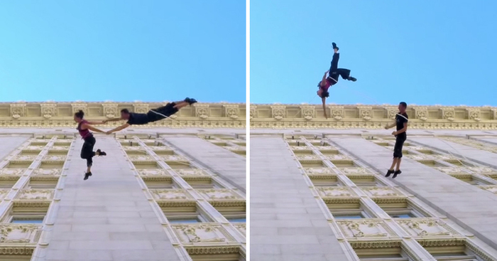 Waltz On The Walls: Dancers Perform Epic Vertical Dance On Oakland City Hall