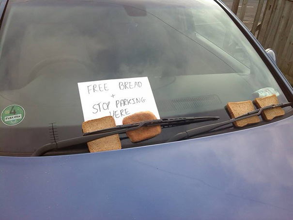 Some Acquaintances Of Mine Had An Interesting Method Of Deterring Bad Parking