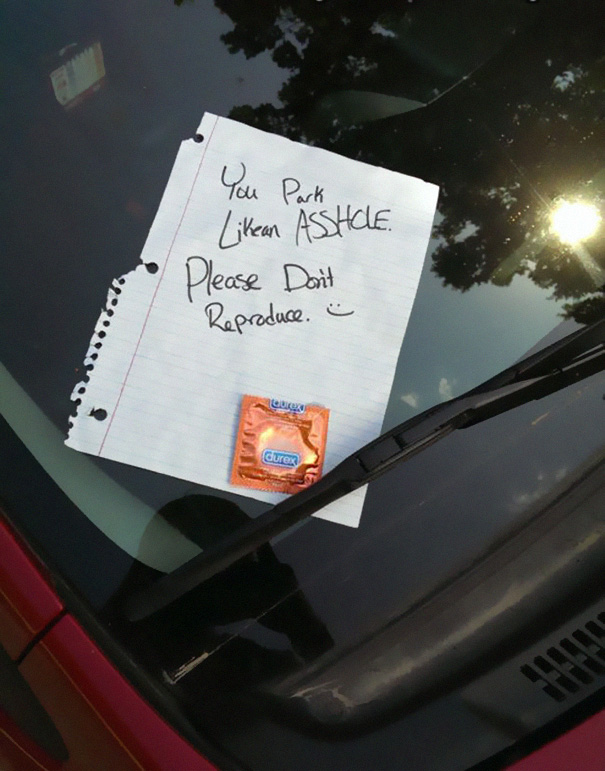 Car Hit Note Example 42 Of The Best Windshield Notes Left For Terrible Drivers | Bored Panda