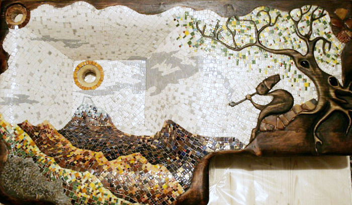 Unique Mosaic Sink I Designed And Made By Myself