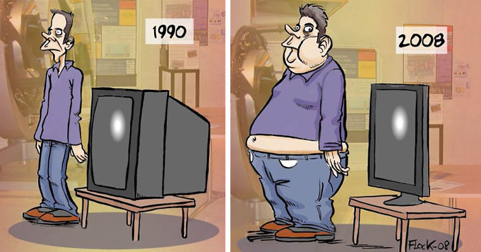 56 Funny Illustrations Proving The World Has Changed For the Worse