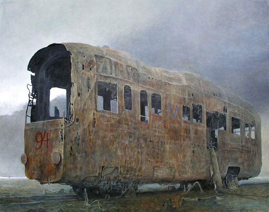 Polish Artist's Collection Of Surreal Paintings And The Story Of His Life