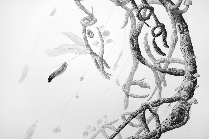 I Draw Surreal Stick Men With Ink And Charcoal