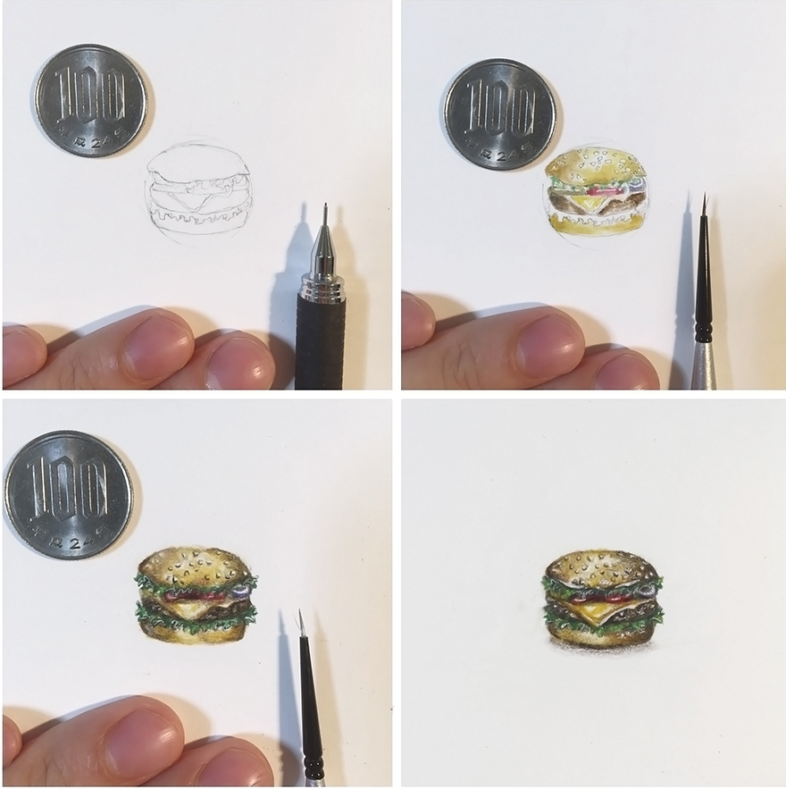 Meticulous Mini-drawings As Small As A Coin