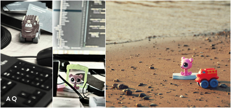 I Kidnapped The Toys Of My Colleagues And Took Them For Holidays.