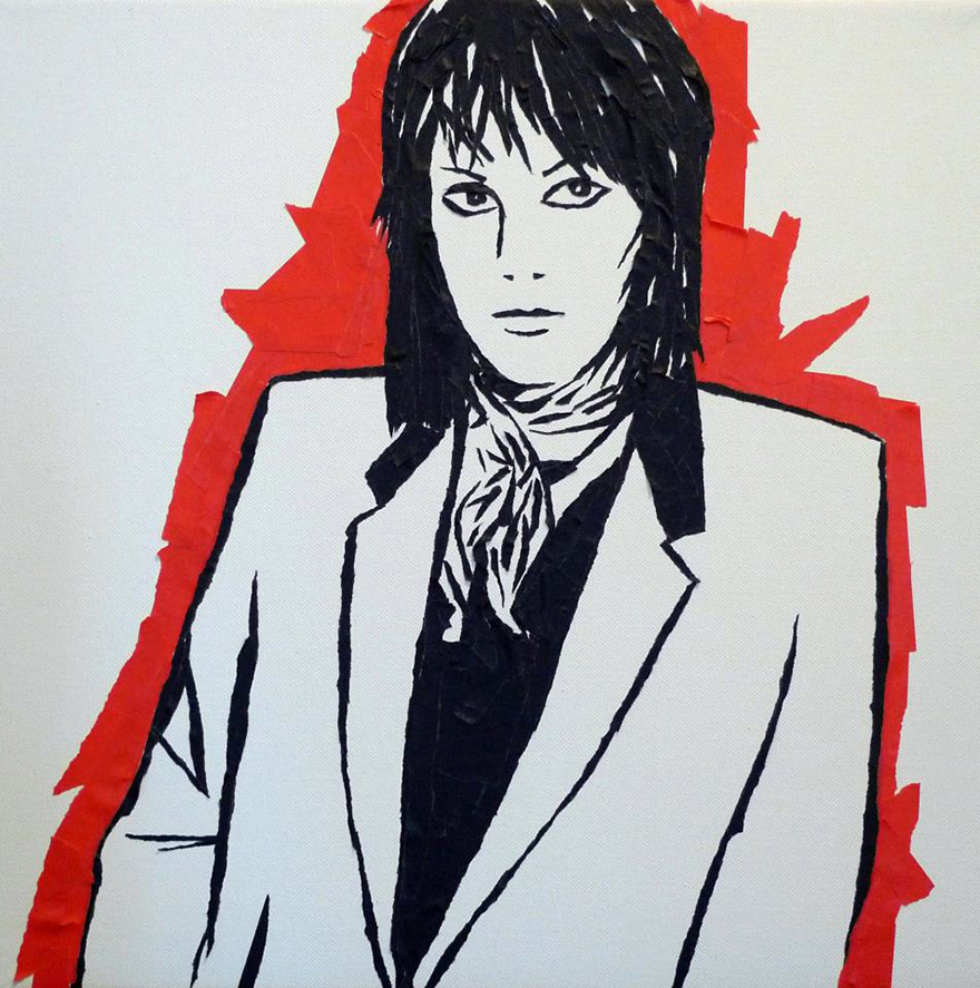 Art Created With Bits Of Ripped Up Tape